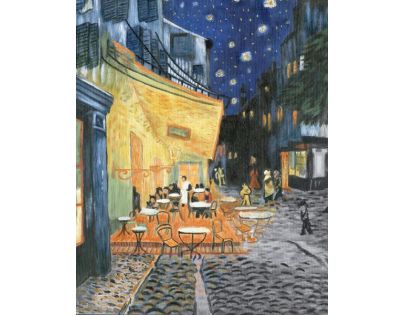 Creatoys Malování na plátno 28 x 35 cm Café Terrace at Night