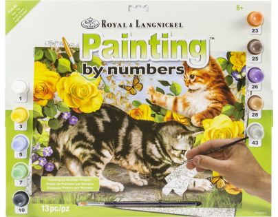 Creatoys Malování velké Royal Koťata na zahradě