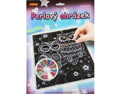 Creatoys Perlový obrázek Sova
