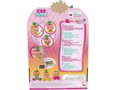 TM Toys Cry Babies Interaktivní panenka 30 cm Tutti Frutti Pia