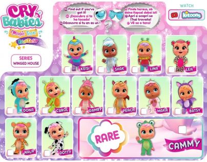 Cry Babies Magic Tears Fantasy magické slzy okřídlený domek série 2 fialový domeček