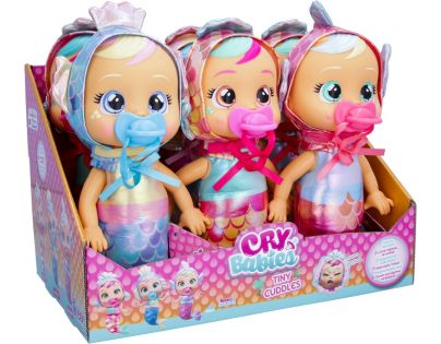 Cry Babies Tiny Cuddles Panenka Mořská panna Delphine růžový dudlík