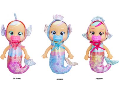 Cry Babies Tiny Cuddles Panenka Mořská panna Delphine růžový dudlík