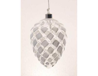 Marimex Crystal Závěsná Bílá Šiška 14 cm