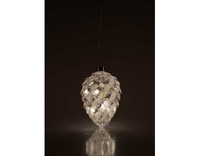 Marimex Crystal Závěsná Bílá Šiška 14 cm