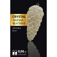 Marimex Crystal Závěsná Bílá Šiška 20 cm 2