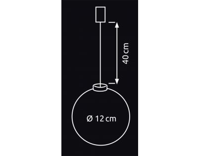 Marimex Crystal Závěsná koule se strunou
