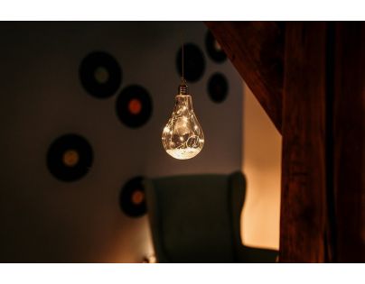 Crystal Závěsná Žárovka 15 cm