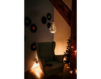 Crystal Závěsná Žárovka 15 cm
