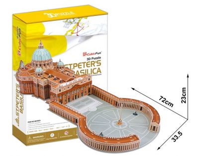 CubicFun 3D Puzzle Bazilika sv. Petra 144 dílků
