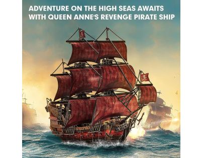 Cubicfun 3D Puzzle Plachetnice Queen Anne's Revenge 391 dílků - Poškozený obal