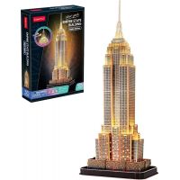 CubicFun 3D puzzle s LED Noční edice Empire State Building 37 dílků