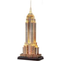 CubicFun 3D puzzle s LED Noční edice Empire State Building 37 dílků 2