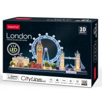 CubicFun 3D puzzle s LED Noční edice Londýn 186 dílků 2