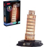 CubicFun 3D puzzle s LED Noční edice Šikmá věž v Pise 42 dílků