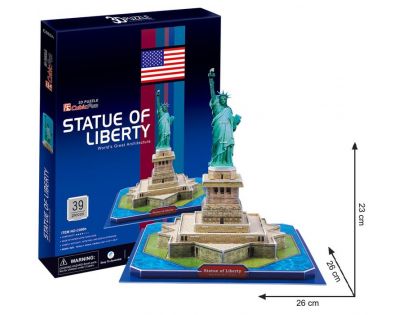 CubicFun 3D Puzzle Statue of Liberty 39 dílků