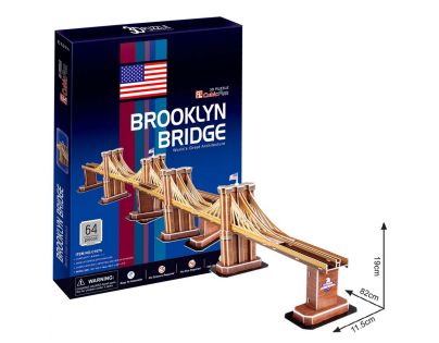 CubicFun 3D Puzzle Brooklin Bridge 64 dílků