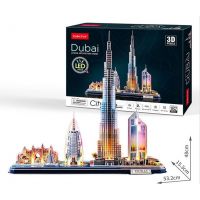 Cubicfun 3D Puzzle LED Dubai 182 dílků