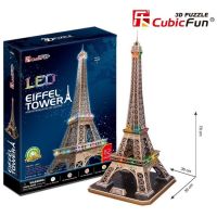 CubicFun Puzzle 3D Eiffelova věž  LED 82 dílků 2