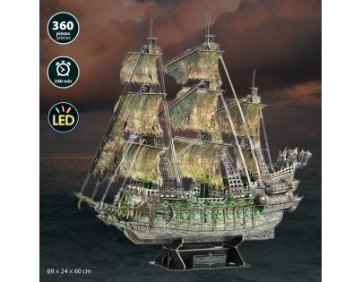 Cubicfun 3D Puzzle LED Flying dutchman 360 dílků - Poškozený obal