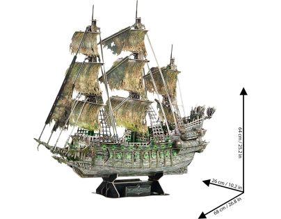 Cubicfun 3D Puzzle LED Flying dutchman 360 dílků - Poškozený obal