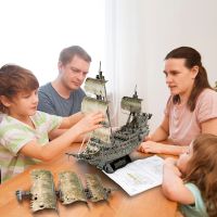 Cubicfun 3D Puzzle LED Flying dutchman 360 dílků - Poškozený obal 4