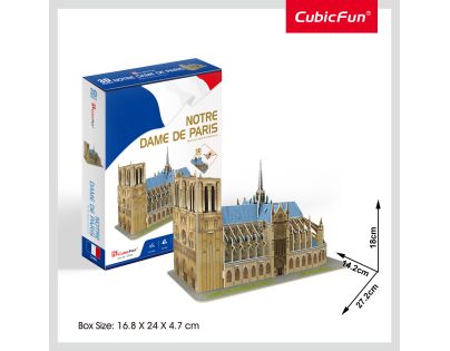 CubicFun Puzzle 3D Katedrála Notre-Dame 53 dílků