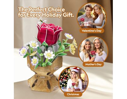 CubicFun Puzzle 3D Kytice růže 120 dílků