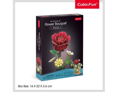 CubicFun Puzzle 3D Kytice růže 120 dílků