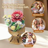 CubicFun Puzzle 3D Kytice z květů kamélií 109 dílků 3