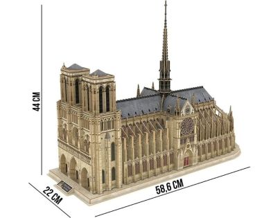 Cubicfun 3D Puzzle Notre Dame 293 dílků - Poškozený obal
