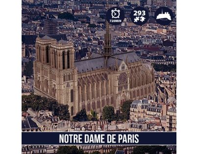 Cubicfun 3D Puzzle Notre Dame 293 dílků - Poškozený obal