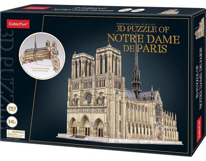 Cubicfun 3D Puzzle Notre Dame 293 dílků - Poškozený obal