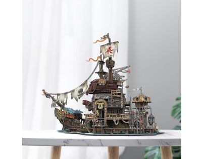 CubicFun Puzzle 3D Pirátský přístav Tortuga 218 dílků