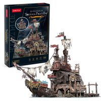 CubicFun Puzzle 3D Pirátský přístav Tortuga 218 dílků