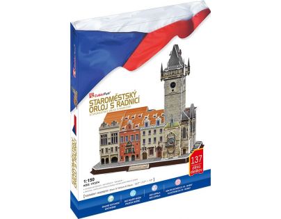 CubicFun 3D Puzzle Staroměstský orloj s radnicí 137 dílků