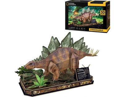 Cubicfun Puzzle 3D Stegosaurus 62 dílků