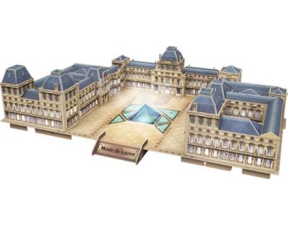CubicFun Puzzle 3D The Louvre LED 137 dílků
