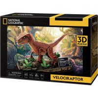 Cubicfun 3D Puzzle Velociraptor 63 dílků 5