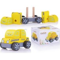 Cubika Dřevěná skládačka Taxi vůz 5 dílů 2