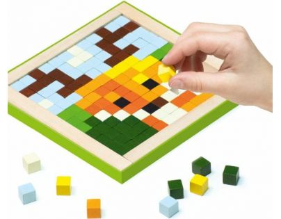 Cubika Pixel III Zvířata dřevěná mozaika