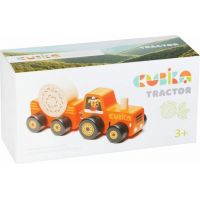 Cubika Traktor s vlekem dřevěná skládačka s magnetem 2