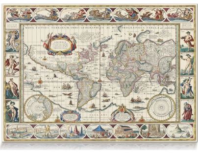 Cure Pink Podložka na stůl Stará mapa světa