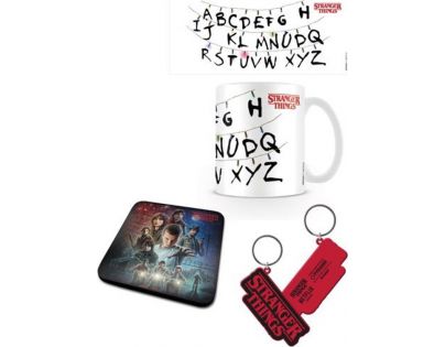 Pyramid International Dárková sada Stranger Things hrnek, klíčenka, tácek