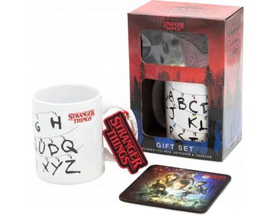 Pyramid International Dárková sada Stranger Things hrnek, klíčenka, tácek
