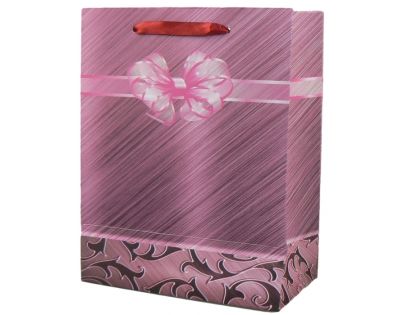 Dárková taška mašle malá - Růžová