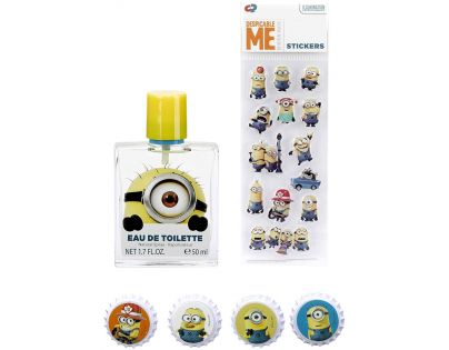 Dárkové sady Minions toaletní voda 50 ml se samolepkami a magnetkami
