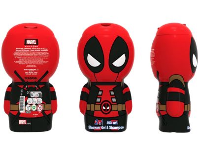 Deadpool sprchový gel a šampon 400 ml 2D