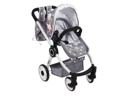 DeCueavas Skládací kočárek pro panenky 3 v 1 SKY-S