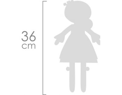 DeCuevas Plyšová panenka Provenza 36 cm s kolébkou